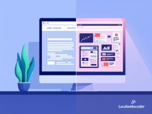 Business growth impact of website design - ROI visualization