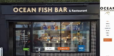 Oceanfishbar front of the shop