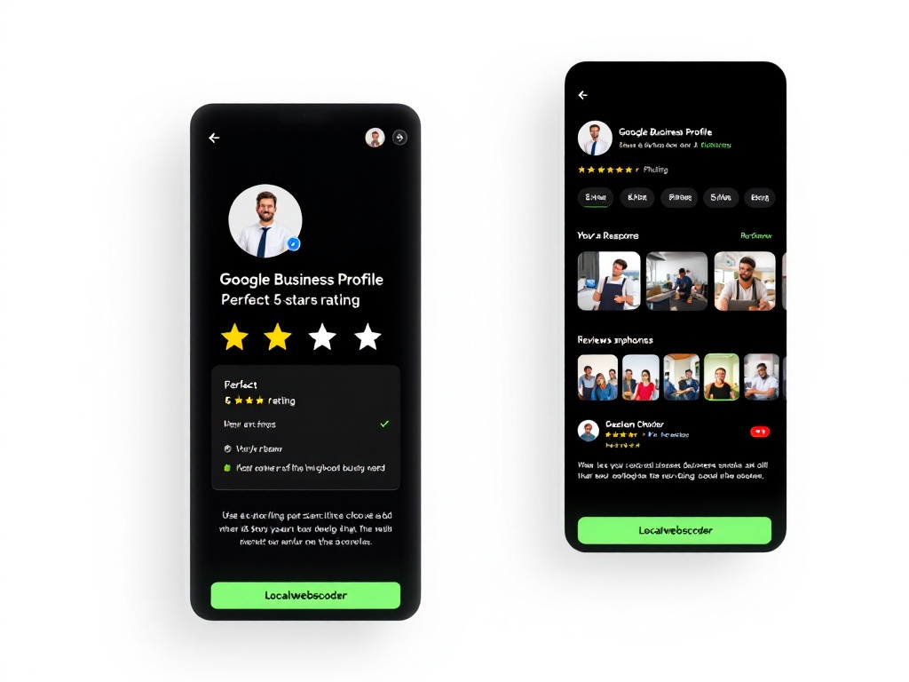 Google business profile optimization with rating and reviews